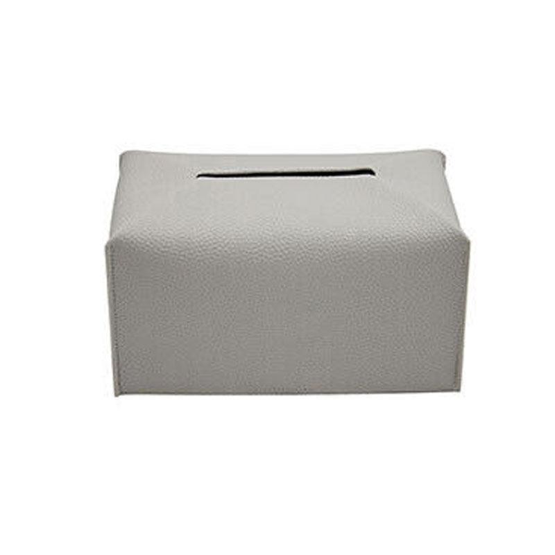 Large Size Tissue Box Dispenser Paper Holder Napkin Case Pu Leather Cover - Yellow