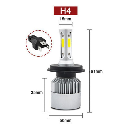 H4 9003 36W 300000LM LED Headlight kit Lamp Bulbs Globes High Low Beam Upgrade.