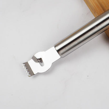 Lemon Zester Grater Knife Tool Stainless Steel with Channel Garnish Citrus Lime - Rose Gold