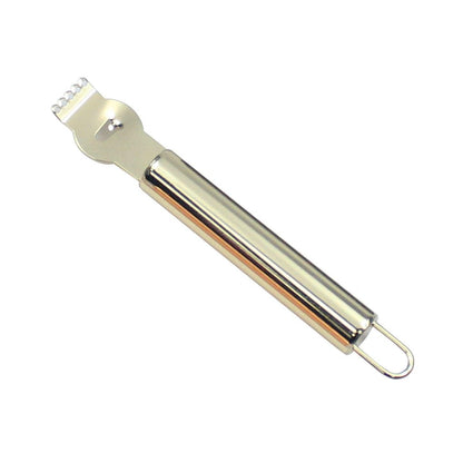 Lemon Zester Grater Knife Tool Stainless Steel with Channel Garnish Citrus Lime - Rose Gold