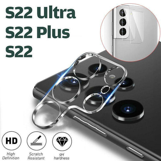 Samsung Galaxy S22 Ultra/Plus/S22 Camera Lens Protector Tempered Glass - For Galaxy S22.