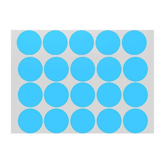 Blue Assorted Sizes Colour Sticker Dots Adhesive Round Labels Circular Spot Scrapbook - 25mm*40 Dots.