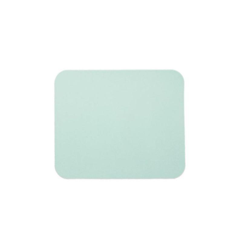 Leather Mouse Pad Gaming Waterproof Desk Mat 25 x 21cm Anti Slip - Light Green.