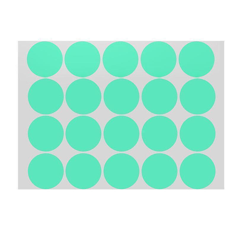 Green Assorted Sizes Colour Sticker Dots Adhesive Round Labels Circular Spot Scrapbook - 25mm*40 Dots.