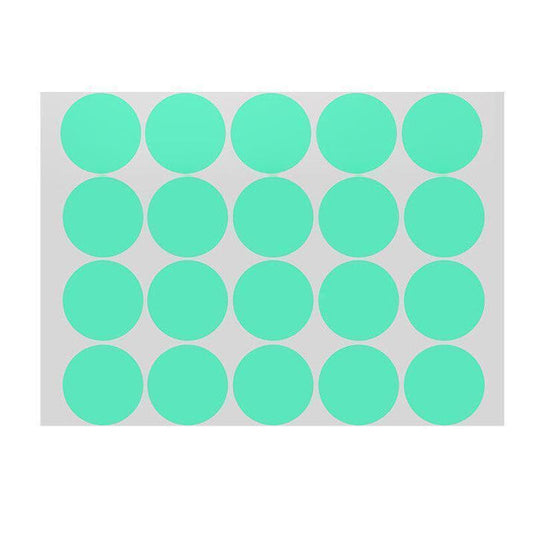 Green Assorted Sizes Colour Sticker Dots Adhesive Round Labels Circular Spot Scrapbook - 8mm*260 Dots.