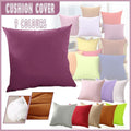 40x40cm Multicoloured Plain Solid Colour Cushion Cover Covers Decorative Pillow Case - Light Purple