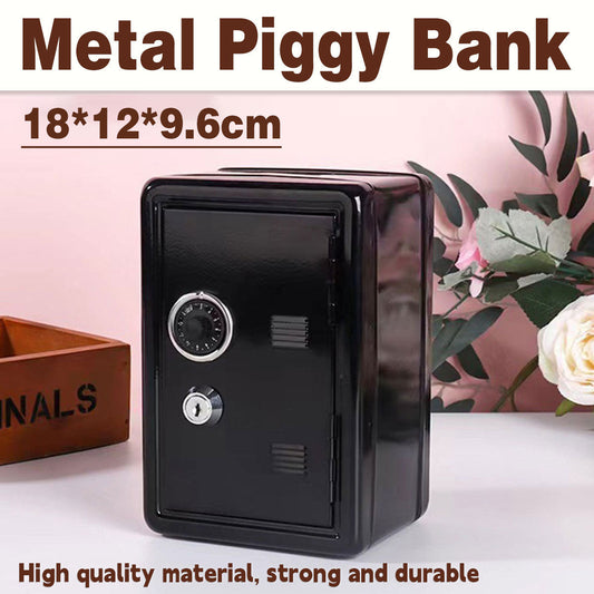Piggy Bank Safe Cash Register Box Small Household Money Storage Safe.