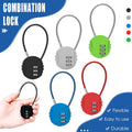 Combination Lock Padlock Locker 3 Digit Security Bike Suitcase Luggage Bag - Green.