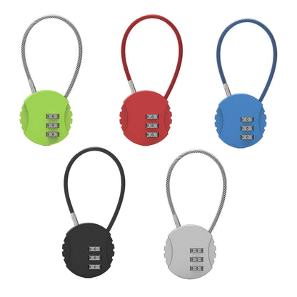 Combination Lock Padlock Locker 3 Digit Security Bike Suitcase Luggage Bag - Green.