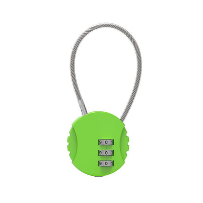 Combination Lock Padlock Locker 3 Digit Security Bike Suitcase Luggage Bag - Green.