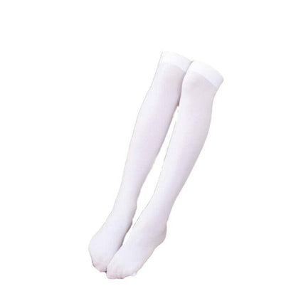 Womens Girls Long Socks Over Knee Thigh High Stockings Hosiery Tights Pantyhose - Black