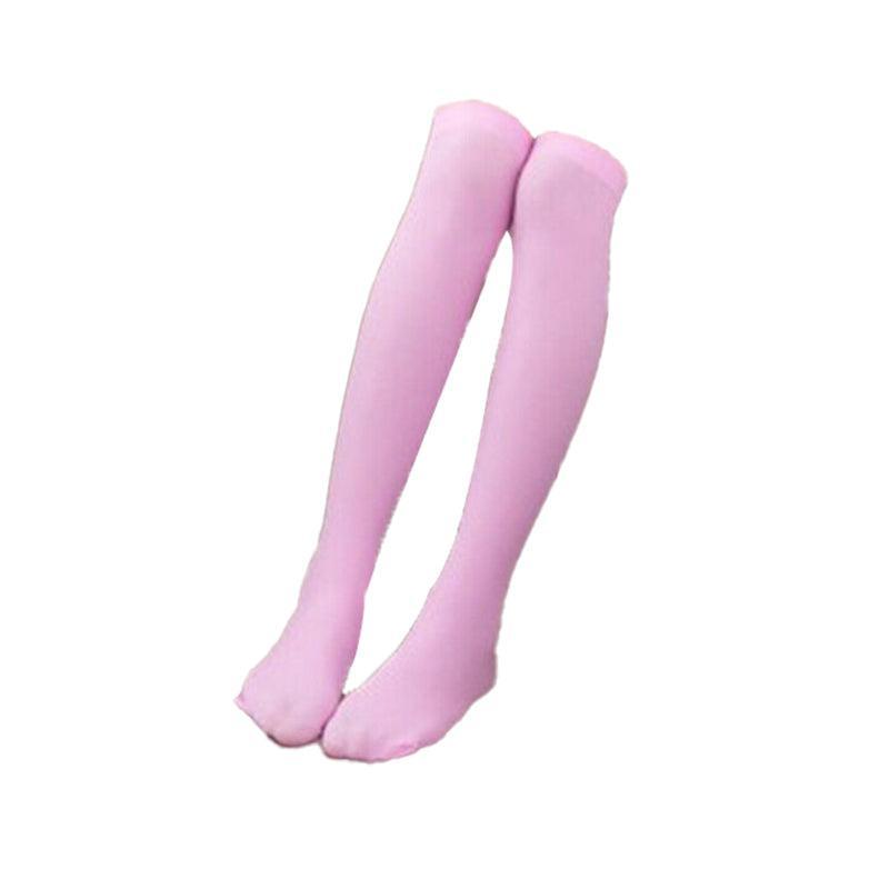Womens Girls Long Socks Over Knee Thigh High Stockings Hosiery Tights Pantyhose - Black