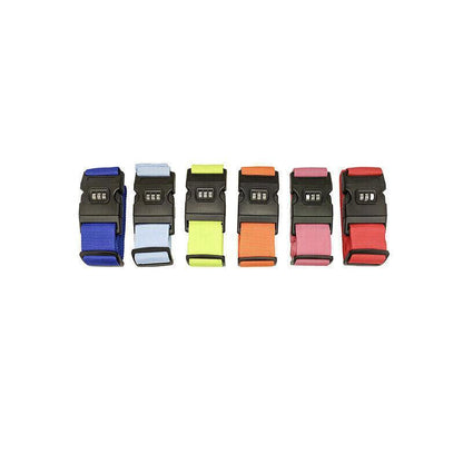 Luggage Strap Code Password Travel Suitcase Secure Lock Safe Nylon Packing Belt - Orange