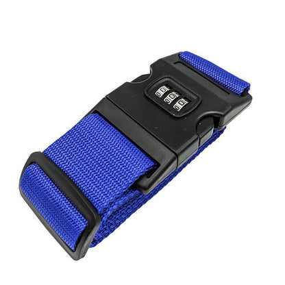 Luggage Strap Code Password Travel Suitcase Secure Lock Safe Nylon Packing Belt - Orange