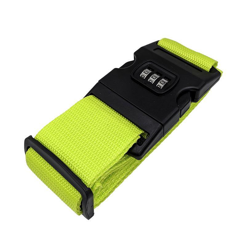 Luggage Strap Code Password Travel Suitcase Secure Lock Safe Nylon Packing Belt - Orange