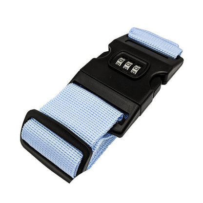 Luggage Strap Code Password Travel Suitcase Secure Lock Safe Nylon Packing Belt - Orange