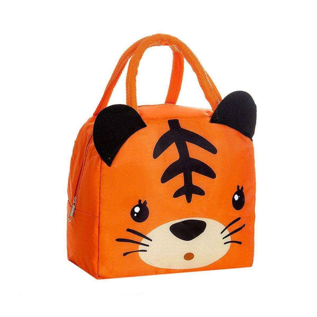 3D Bento Lunch Bag Cartoon Handbag Insulated Food Box Bag for Students LunchTote - Yellow Duck.