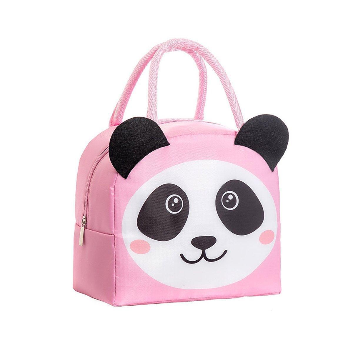 3D Bento Lunch Bag Cartoon Handbag Insulated Food Box Bag for Students LunchTote - Yellow Duck.