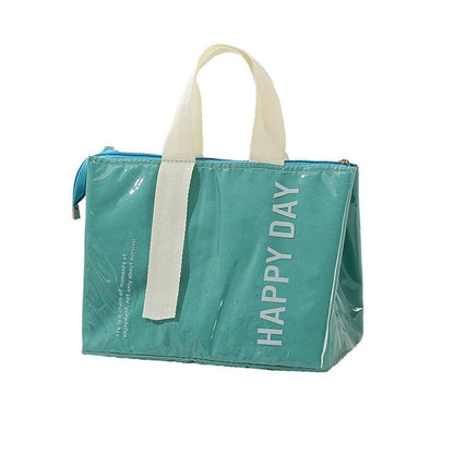 Large Capacity Lunch Bag Outdoor Picnic Aluminum Foil Portable Thermal Bag - Pink.