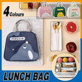 Cute Cartoon Lunch Bag Reusable Insulated School Lunch Box Cooler Tote Boy Girl - Pink.