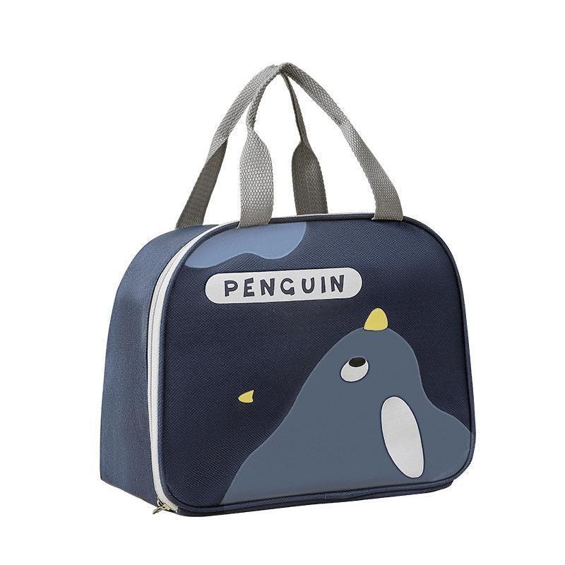 Cute Cartoon Lunch Bag Reusable Insulated School Lunch Box Cooler Tote Boy Girl - Pink.