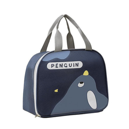 Cute Cartoon Lunch Bag Reusable Insulated School Lunch Box Cooler Tote Boy Girl - Pink.