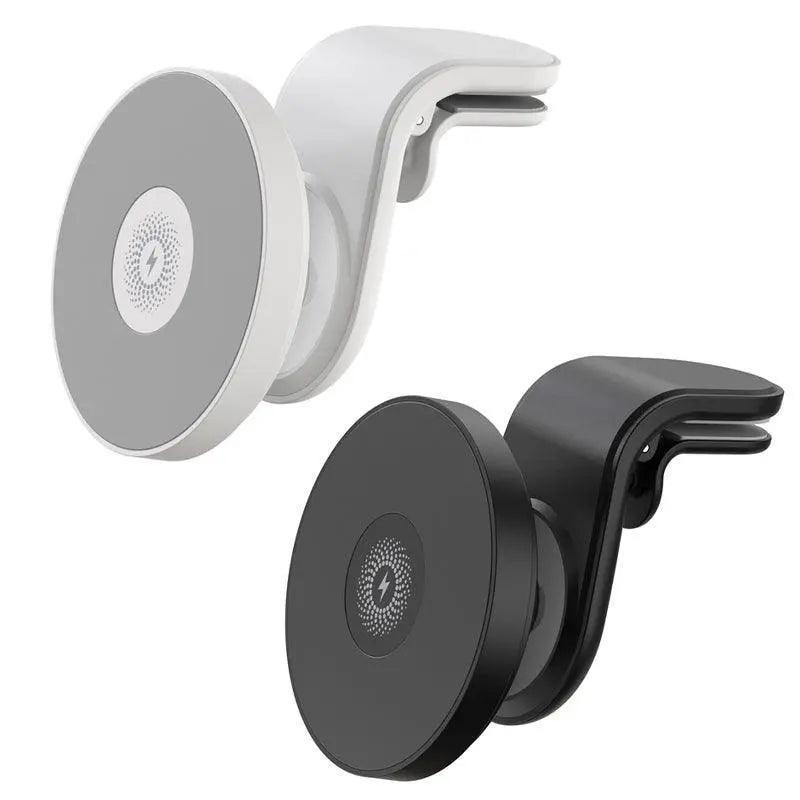 Wireless 15W Magnetic Car Mount Holder Charger For Iphone 13 12 Pro Max Magsafe - Black.