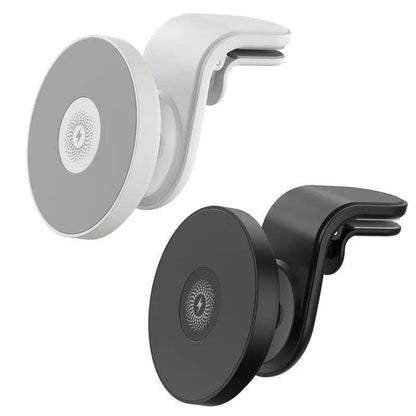 Wireless 15W Magnetic Car Mount Holder Charger For Iphone 13 12 Pro Max Magsafe - Black.