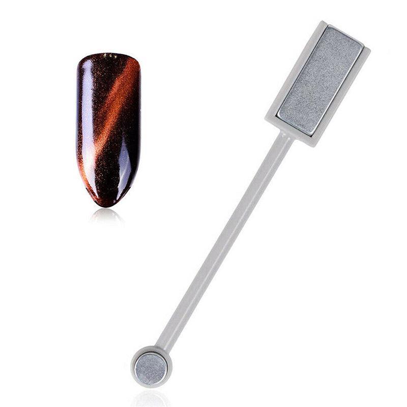 Nail Art Cat Eye Effect Stick for UV Gel Polish Design Tool for Manicure Styling Use - 1PC Double-Use