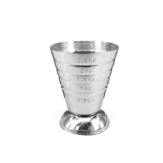 75ml Stainless Steel Bartending Measuring Cup Multifunctional Cocktail Jigger.