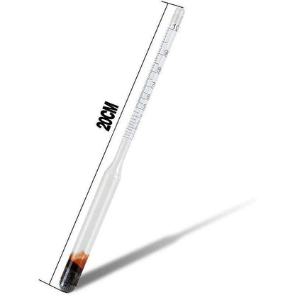 Alcohol Meter Hydrometer 0-100 Percent with 100ml Measuring Cup for Distilling