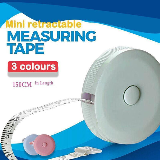 Retractable Tailor Tape Measure 150cm Soft Body Measuring Sewing Ruler - Green.