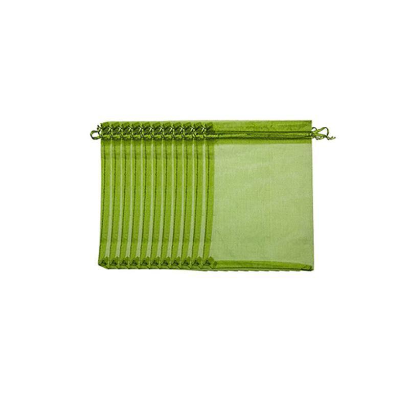50/100PCS Garden Fruit Protection Net Bags Insect Proof Drawstring Mesh Organza - 50Pcs 17x23cm