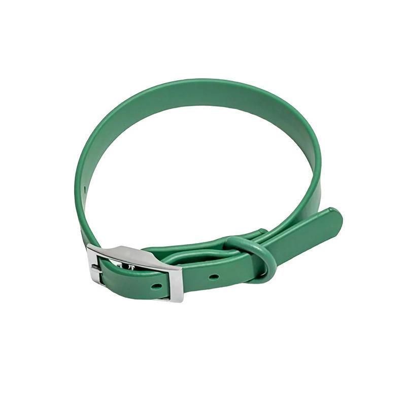 PVC Dog Collar Working Dog Kennels Waterproof Soft Adjustable for Pets L Size - Red