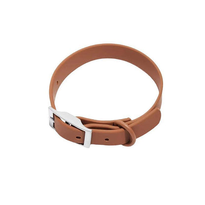 PVC Dog Collar Working Dog Kennels Waterproof Soft Adjustable for Pets L Size - Red