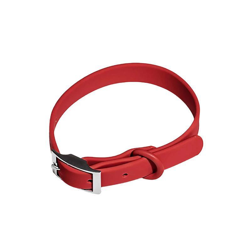 PVC Dog Collar Working Dog Kennels Waterproof Soft Adjustable for Pets M Size - Purple