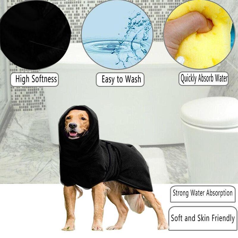 Dog Puppy HoodiesJacket Solid Coat Pet Winter Soft Warm Clothes S-5XL Purple - S