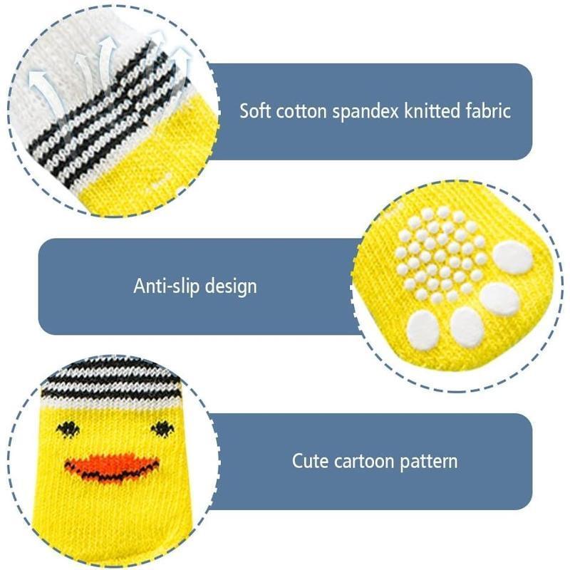Dog Socks Non-Slip Grip Slip Anti-Slip - Puppy Cat Pet Shoes Slippers S Size - Yellow Kumamoto