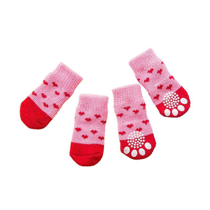Dog Socks Non-Slip Grip Slip Anti-Slip - Puppy Cat Pet Shoes Slippers S Size - Yellow Kumamoto