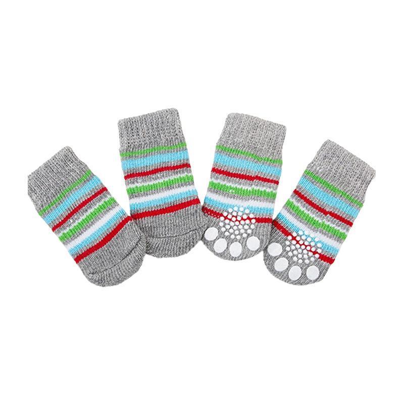Dog Socks Non-Slip Grip Slip Anti-Slip - Puppy Cat Pet Shoes Slippers S Size - Yellow Kumamoto