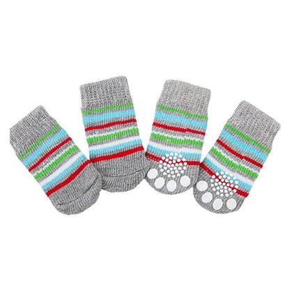 Dog Socks Non-Slip Grip Slip Anti-Slip - Puppy Cat Pet Shoes Slippers M Size - Yellow Kumamoto