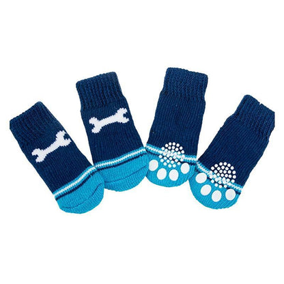 Dog Socks Non-Slip Grip Slip Anti-Slip - Puppy Cat Pet Shoes Slippers M Size - Yellow Kumamoto