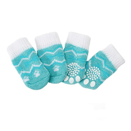 Dog Socks Non-Slip Grip Slip Anti-Slip - Puppy Cat Pet Shoes Slippers M Size - Yellow Kumamoto