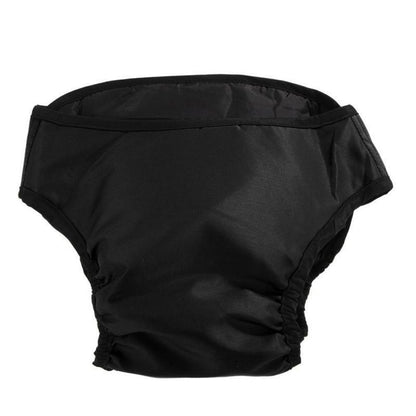 Washable Female Pet Dog Cat Nappy Diaper Physiological Pants Panties Underwear Black - XL