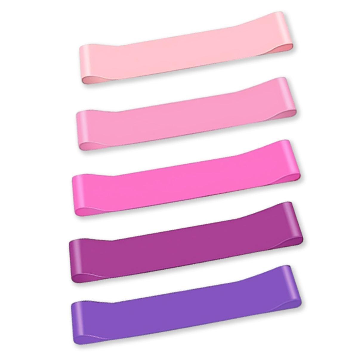 Exercise Resistance Bands Loop Power Strength Training Fitness Yoga Pilates Gym - Dark Pink (600*50*0.7MM).