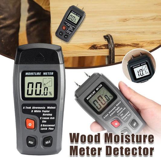 Digital Wood Moisture Meter Accurate Humidity Tester for Lumber and Firewood.