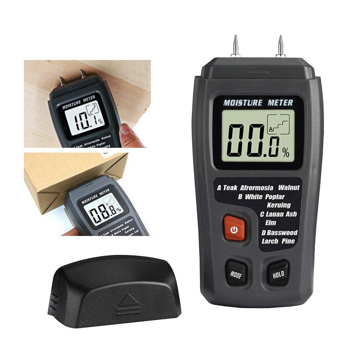 Digital Wood Moisture Meter Accurate Humidity Tester for Lumber and Firewood.