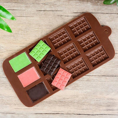 Mini Chocolate Bar Flexible Silicone Mold Candy Chocolate Cake Jelly Mould