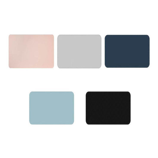 Leather Mouse Pad 30x25.5cm Waterproof Gaming Desk Mat Anti Slip Rubber Mousepad - Dark Blue.