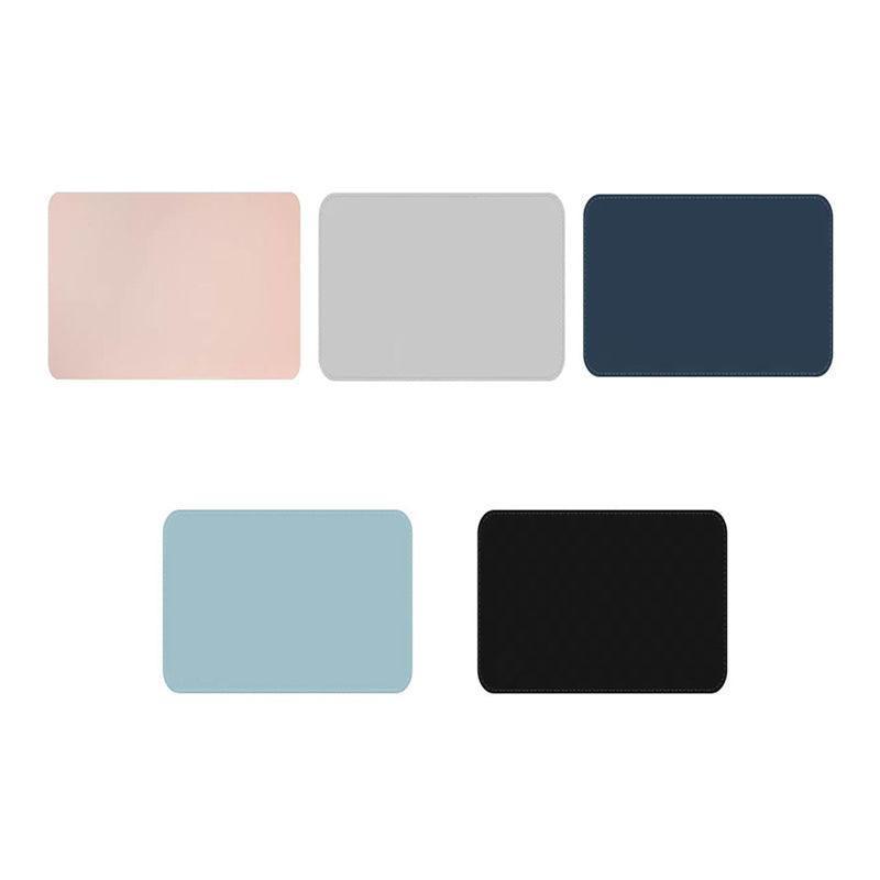 Leather Mouse Pad 30x25.5cm Waterproof Gaming Desk Mat Anti Slip Rubber Mousepad - Light Blue.